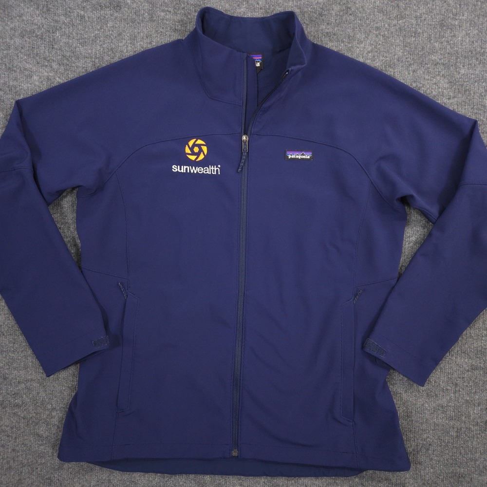 Patagonia Adze Jacket Womens XL Blue Wind Water‎ Resistant Softshell Midweight
